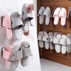 2 Pairs of Bathroom/indoor Slippers, Slipper Rack