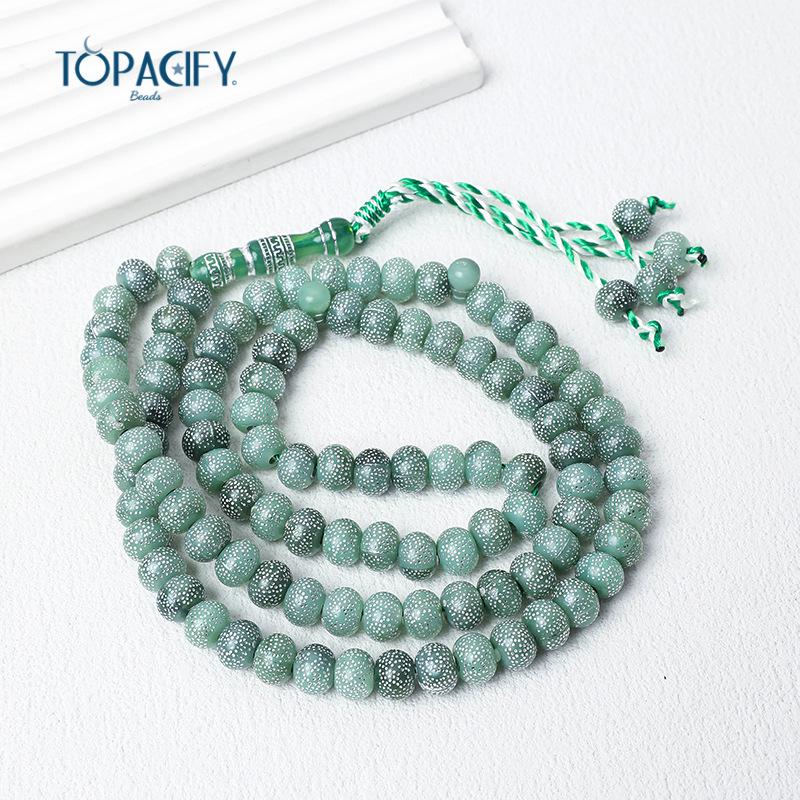 Handmade Cross-Border Muslim Prayer Beads: 99-Bead Arabic Bracelet