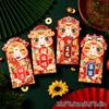 1/5/10pcs Red Envelopes Wedding Luckey Money Packet New Year 2026 Red Lucky Bag Spring Festivl Red Envelope Best Wishes Hongbao