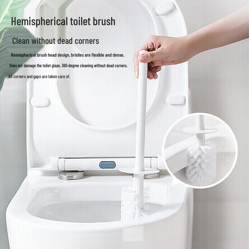 Camellia Long-Handle Hard-Bristle Toilet Brush