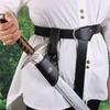 Durable PU Leather Medieval Sword Holder Cosplay Retro Sword Holder Belts Vintage Rapier Ring