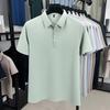 Summer Men's Short Sleeve T-Shirt Lapel Collar Polo Shirt Middle-Aged & Young Casual Versatile Top