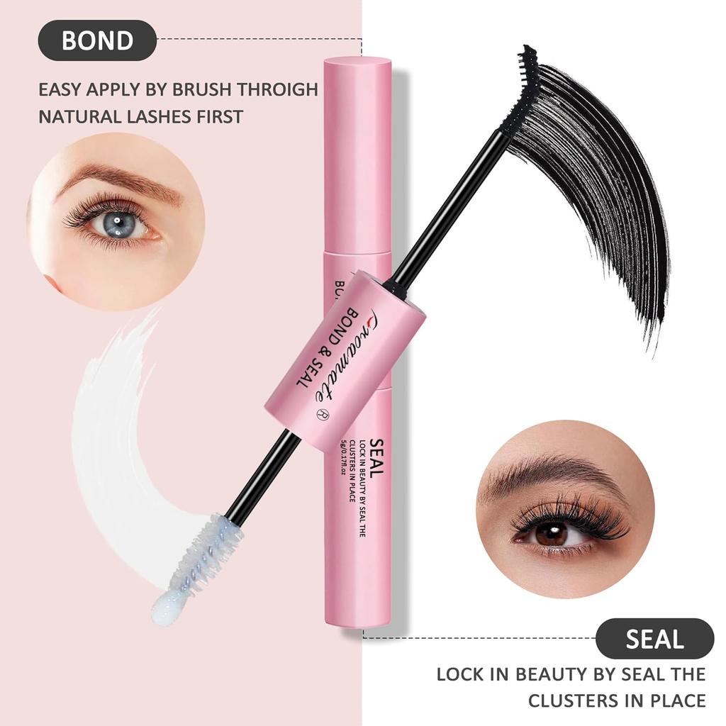 Eyelashes Glue Eyelash Bond and Seal Super Strong Hold Cluster Lash Adhesive Latex Free Waterproof Cluster Lash Glue for Eyelash Extension