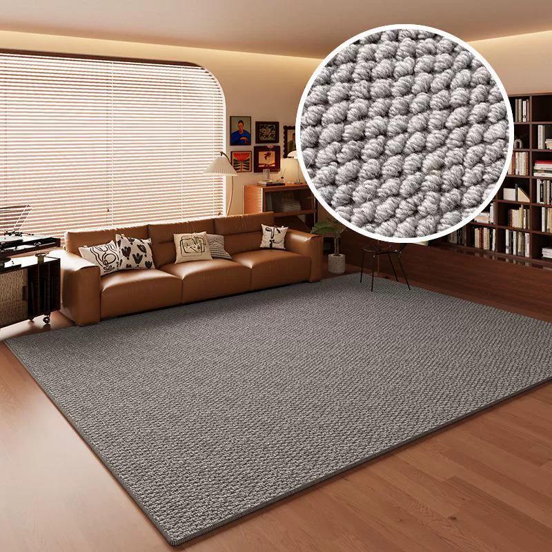 Vintage Style Dirt-Resistant Pineapple Ring Carpet - Imitation Jute Floor Mat for Living Room Photography & Bedroom Decor