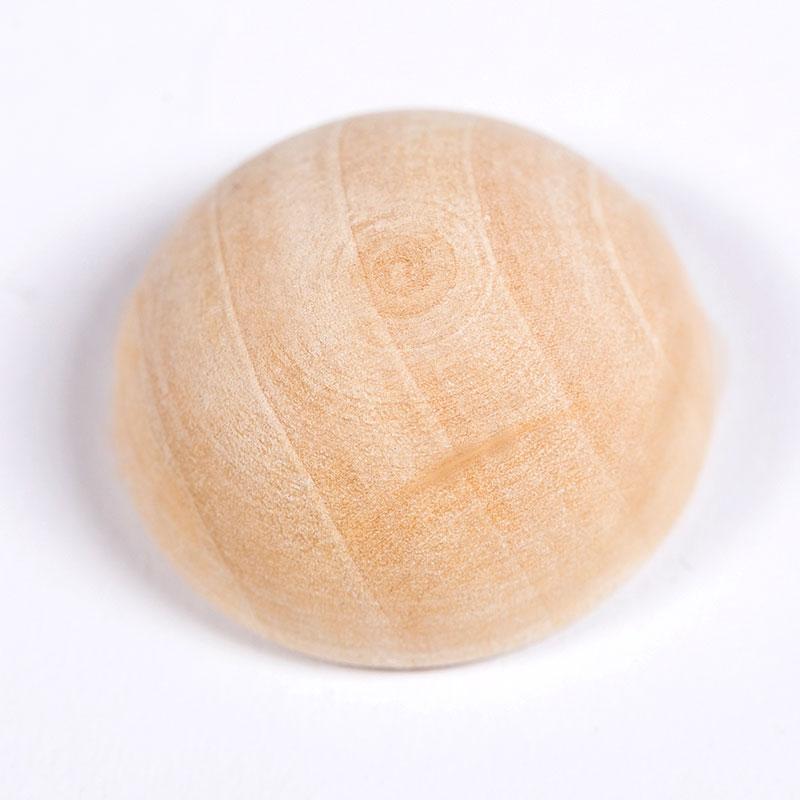 10-200 Stück Natürliche Halbe Holzperlen 10-30mm Halb Unfertige Holzkugeln Für DIY Kinder Kunst und Handwerk Zubehör Dekoration