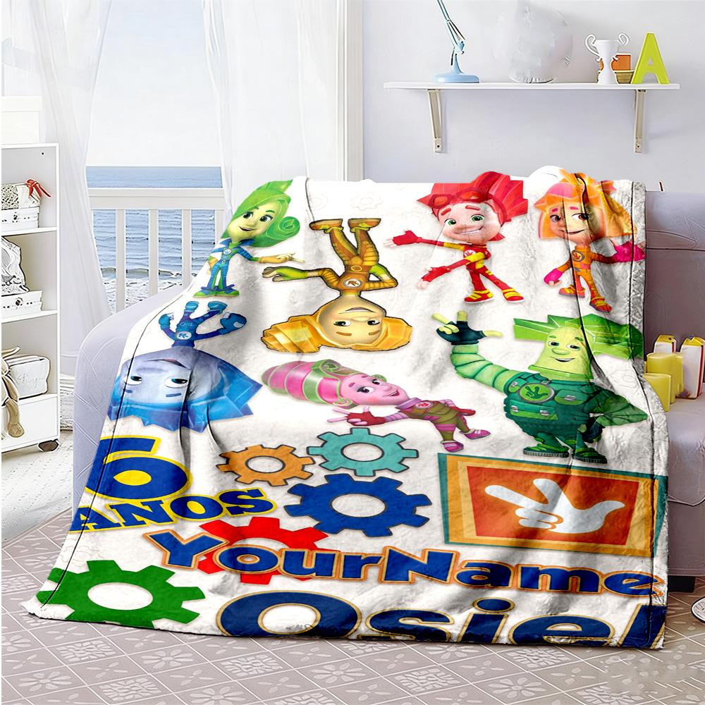 Fixies Customize Text Blanket Gift Customizable Blanket Ultra-Soft Perfect for Home Decor Nap Living Room Bedding Four Seasons Multipurpose