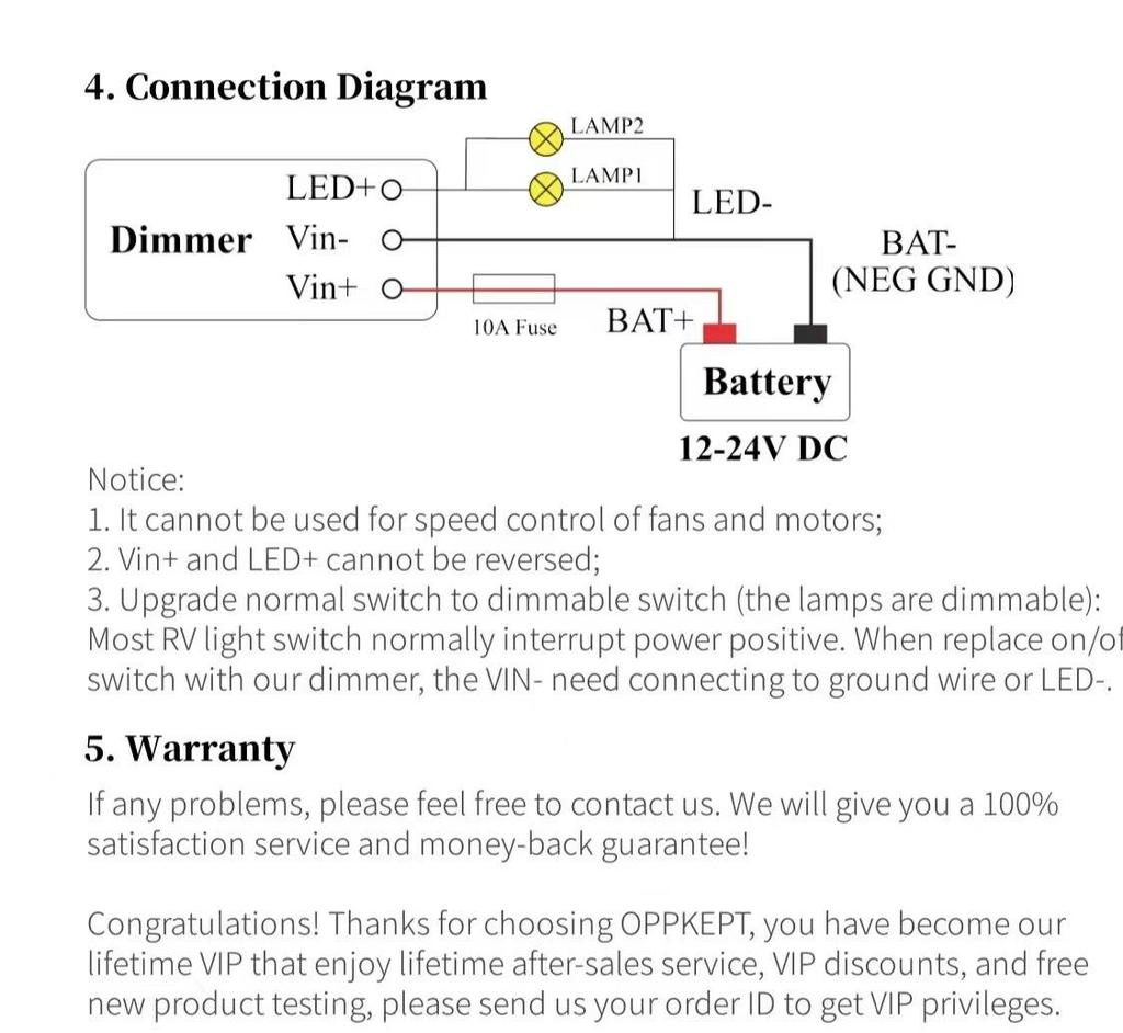 12V/24V LED Dimmer Switch Panel for Yacht/RV Downlights