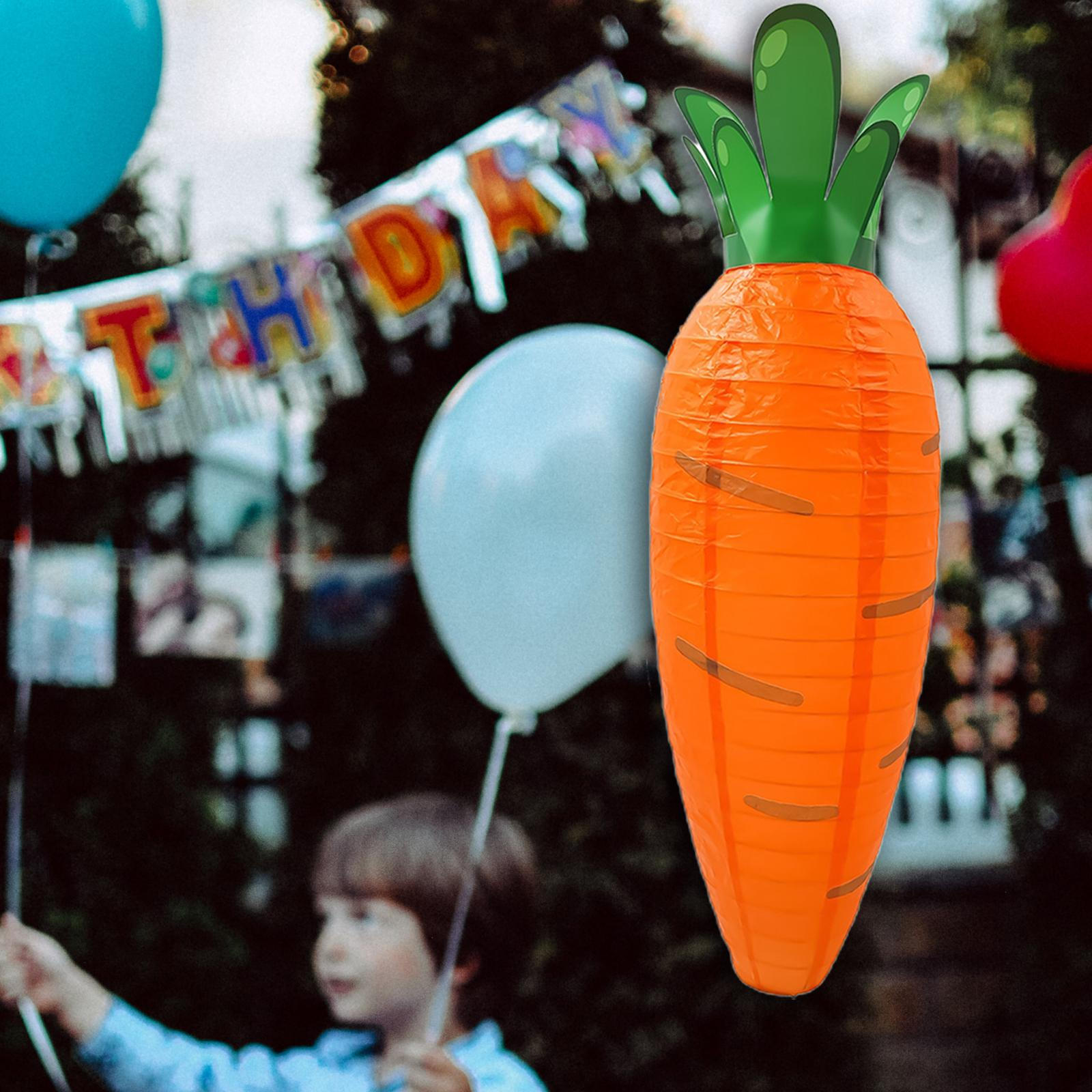 

Easter Ornaments Crafts Carrot Paper Lanterns for Classroom Party Decoration