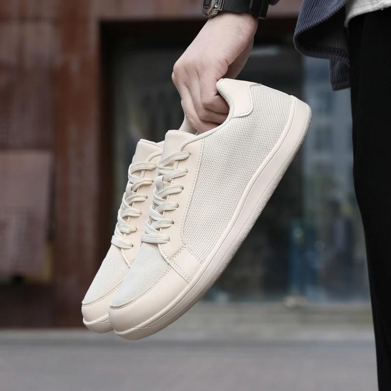 Pantofi sport casual cu vârf larg pentru bărbați și femei, desculț, cu talpă moale, antiderapanți, încălțăminte de mers pe jos, mărime plus, confortabili