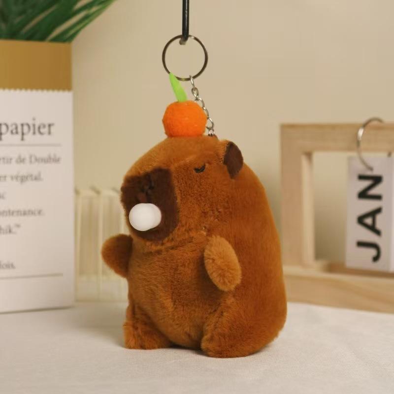 Internet celebrity cute cute cute kapibara pendant plush toy doll capybara bag pendant keychain doll doll