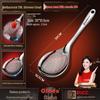 Heavy-Duty 316L Stainless Steel Skimmer Ladle - Large One-Piece Kitchen Strainer Spoon