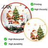 Indoor Outdoor Holiday Accents Cartoon Christmas Window Sticker, Removable Santa Snowman Tree Decal, Waterproof Home Decor Static Cling PVC
