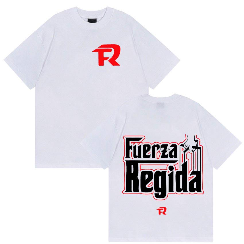 Rapper Fuerza Regida Pero No Te Enamores Tour 2025 Album T Shirts Men Women Clothing Hip Hop Gothic Short Sleeve Tees Streetwear