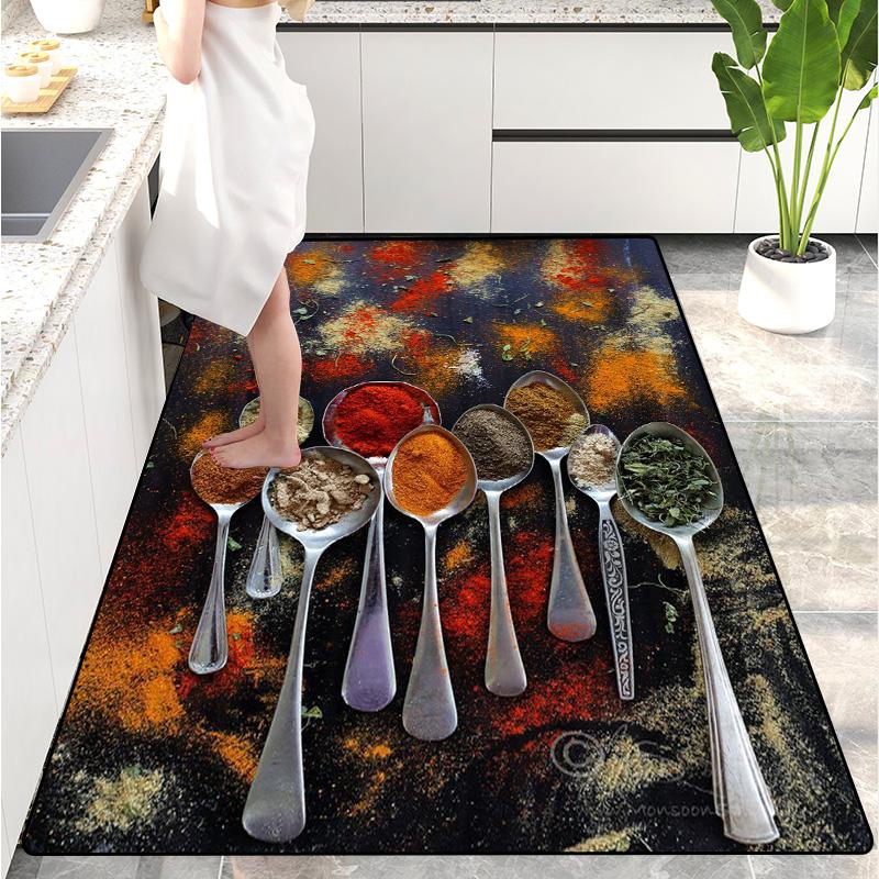 Moderne Küchenmatte Fußmatte für den Hauseingang Flur Schlafzimmer Wohnzimmer Dekoration Boden Teppich Balkon Badezimmer Langer Teppich