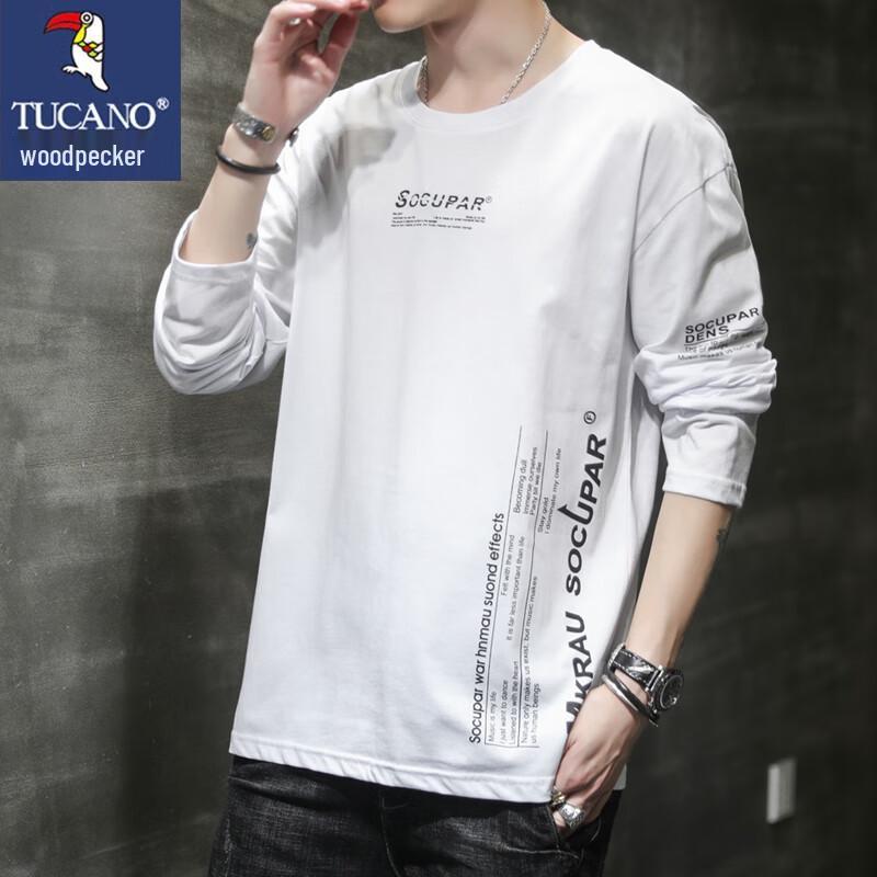 Tucano Men's Printed Round Neck Long Sleeve T-Shirt