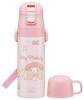 Skater Water Bottle Direct Drink Cup Drink Sanrio My Melody Big Ribbon Design Stainless Steel Insulated Lightweight Sports Bottle Kids Water Bottle