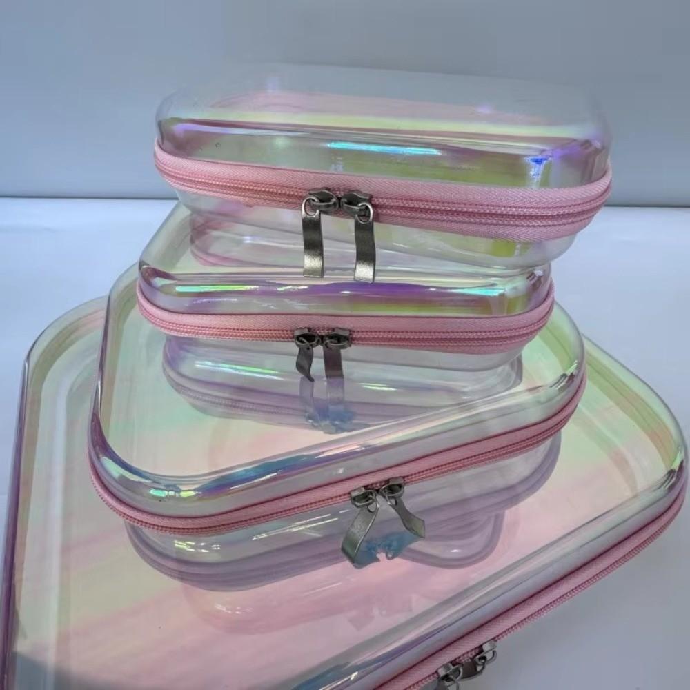 Transparent Laser Storage Box Organizer Design Simple Transparent Storage Box Desktop Size High Quality Desktop Organizer