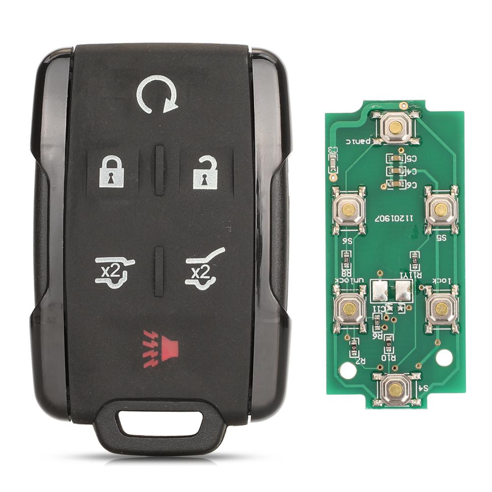 jingyuqin 5pcs 3/4/5/6BTN 315Mhz Remote Car Key Fob For Chevrolet Silverado Colorado 2014-2018 GMC Yukon M3N32337100 13577770