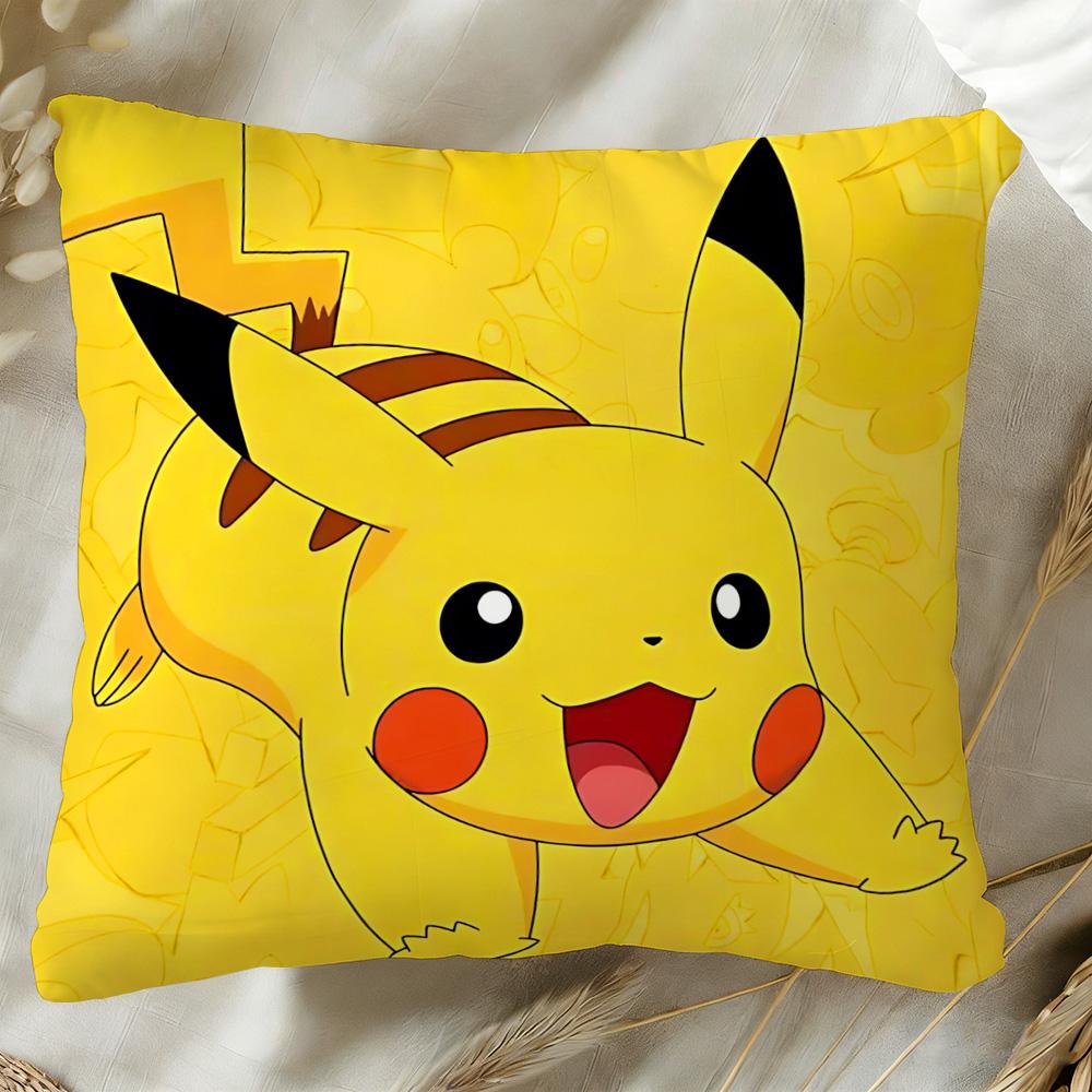 P-Pika Q-Chu Pillow Cases Decorative Pillowcase Home Decorations Ornamental Pillows For Living Room Cushions Cover Covers Sofa