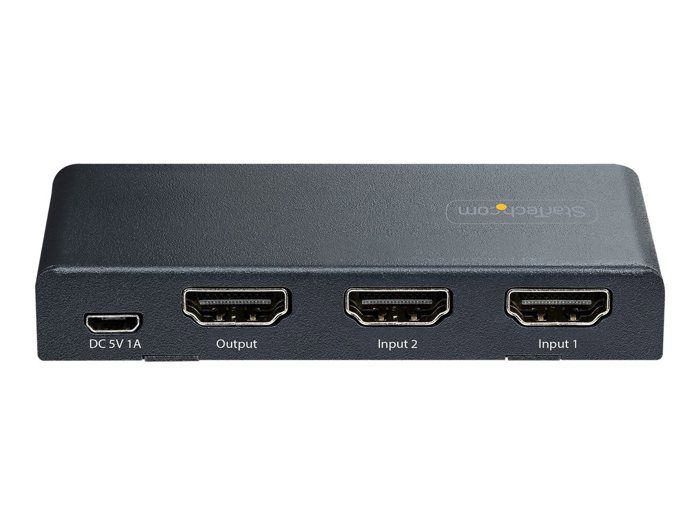 Commutateur HDMI - STARTECH - 2 Ports - 8K 60Hz - HDR10+ - Adaptateur Secteur
