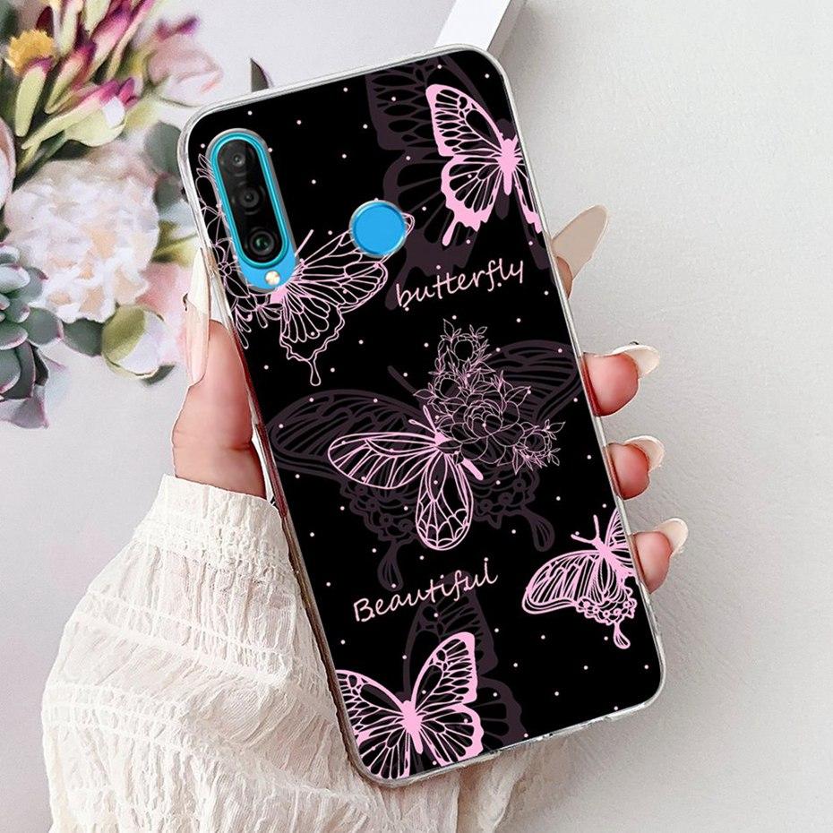 Cute Cartoon Case For Huawei P30 Lite P30 Pro Soft Silicone TPU Back Cover For Huawei P30lite P 30 P30Pro Phone Cases
