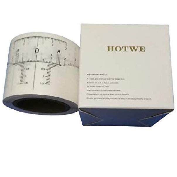 Eyebrow Ruler Sticker for Microblading - Disposable Adhesive Eyebrow Measurement Stencil for Tattooing - Brow Makeup Tools (50Pcs of Pack)