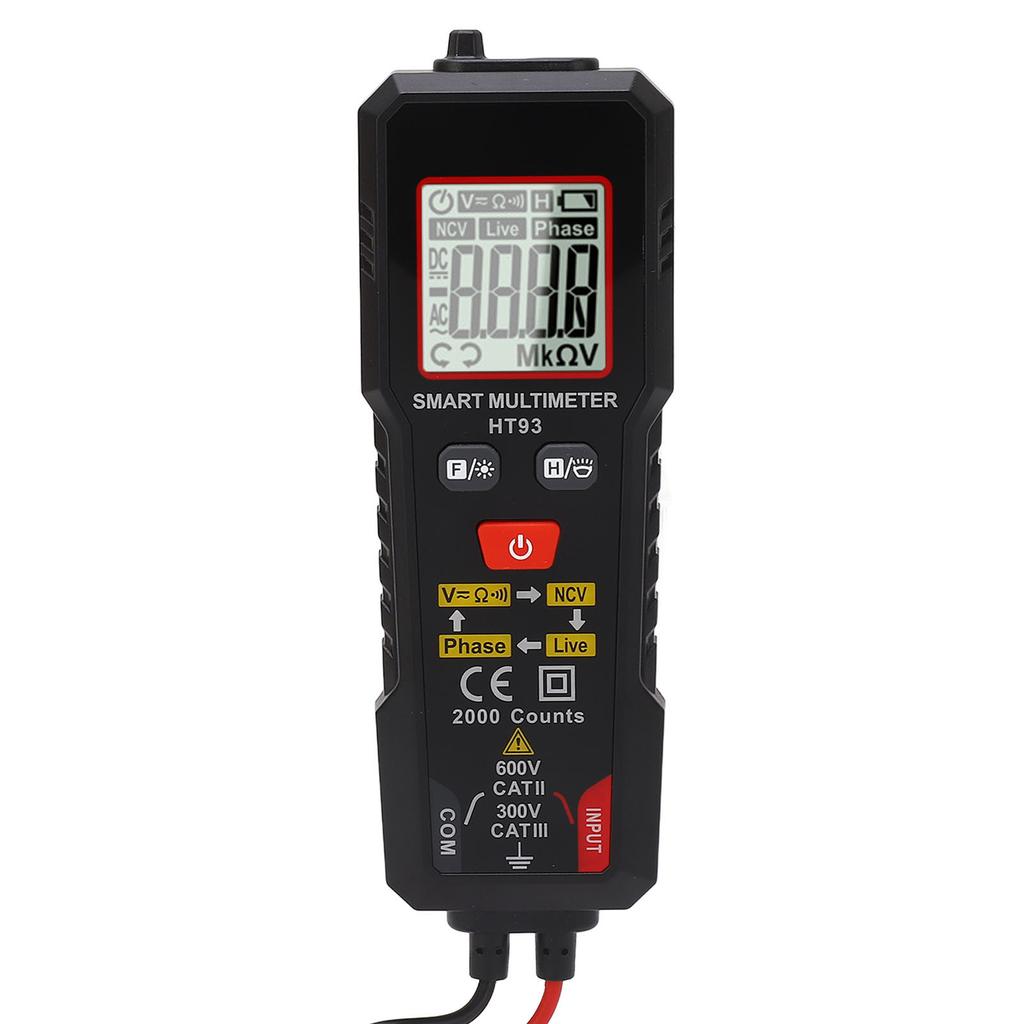 Digital Multimeter Voltage Tester 4000 Counts High Accuracy Phase Sequence Live Wire Automatic
