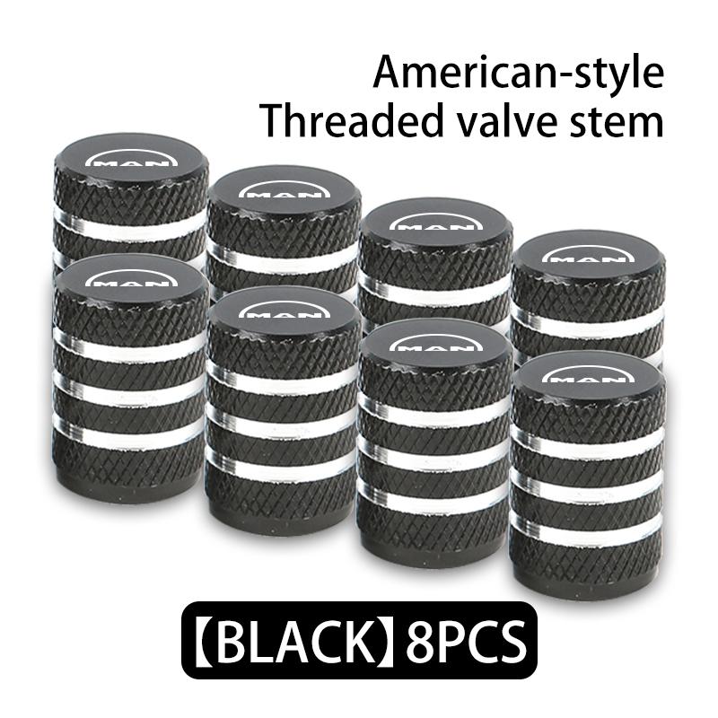 For Man 4/8Pcs Car Tire Valve Stem Cap Knurling Style Tire Valve Cap eTGX TGX TGM TGA TGS eTGS TGE