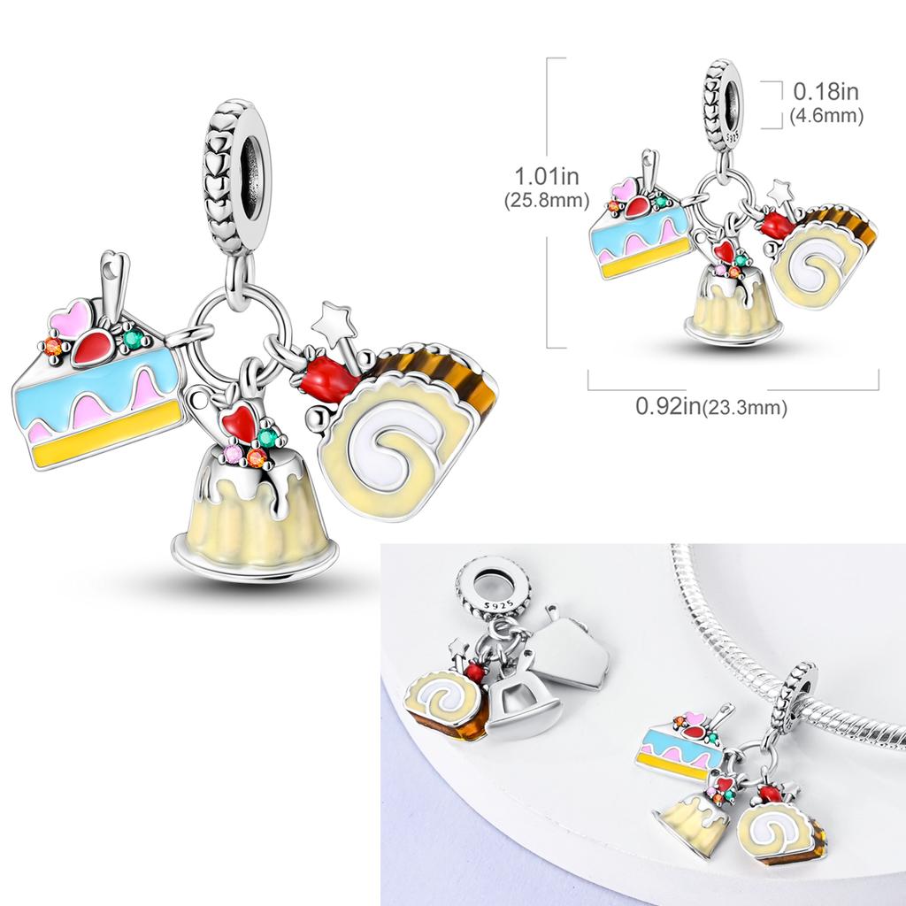 Newest Charms Bead Copper Lovely Cat Moon Eternal Love Heart Dangle Fit Original Fashion Bracelets Diy Jewelry