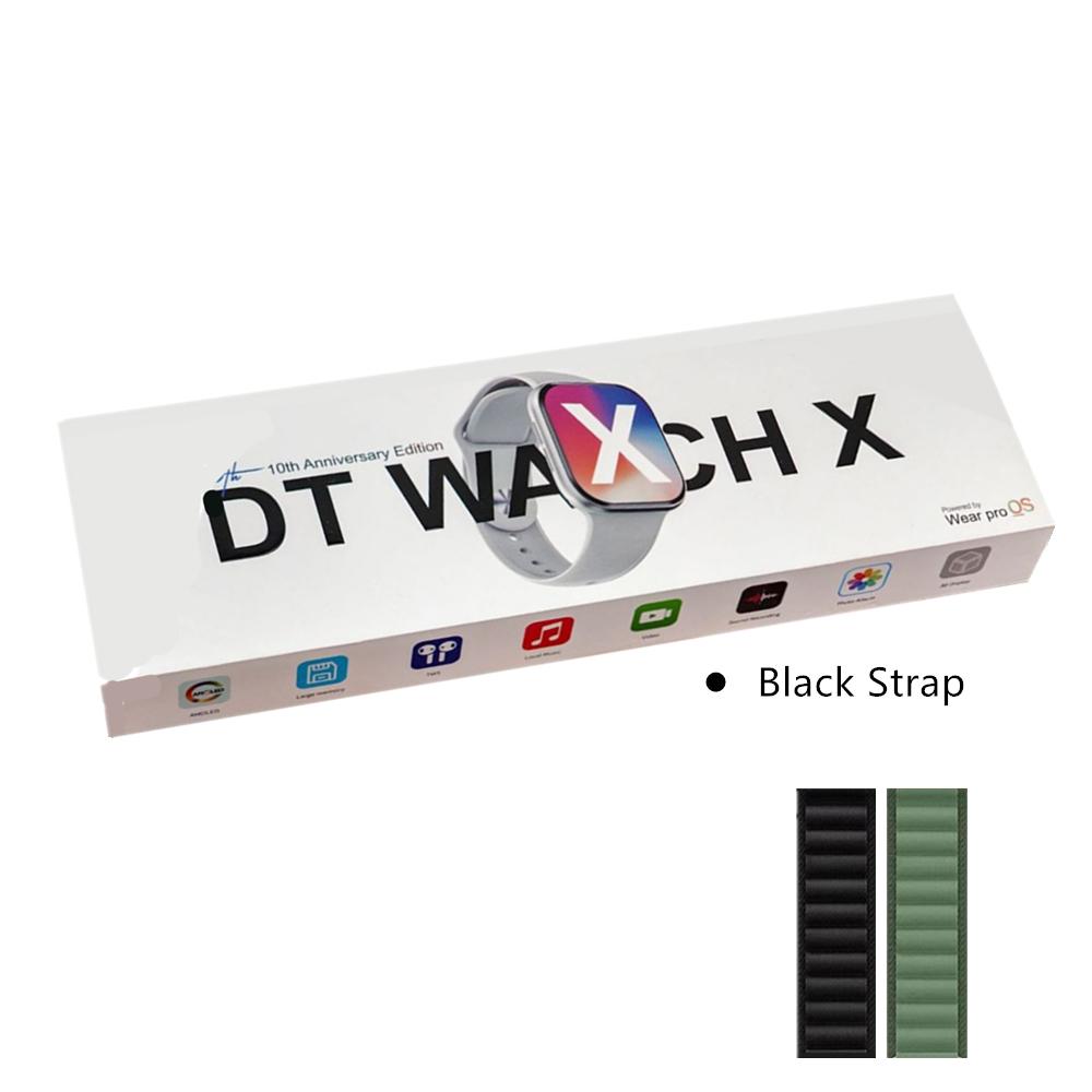 

DT Watch X Смарт-годинник 4 ГБ ПЗП GPS NFC AMOLED Дисплей Bluetooth Дзвінки Музичний плеєр Сумісний з Android та iOS Нова Серія 10