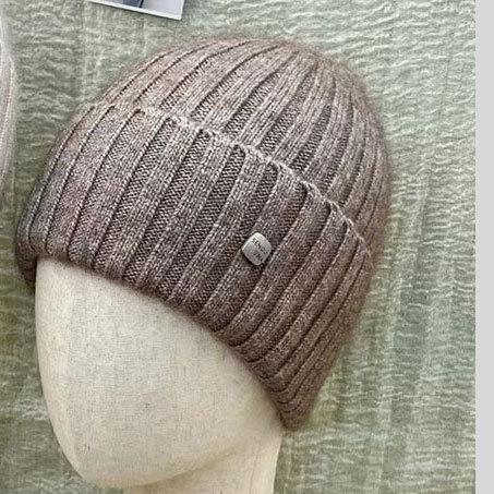 Premium Soft Waxy Skin-friendly Wool Hat Women's Autumn and Winter Warm Knitted Thickened Big Head Circumference Bag Head Hat