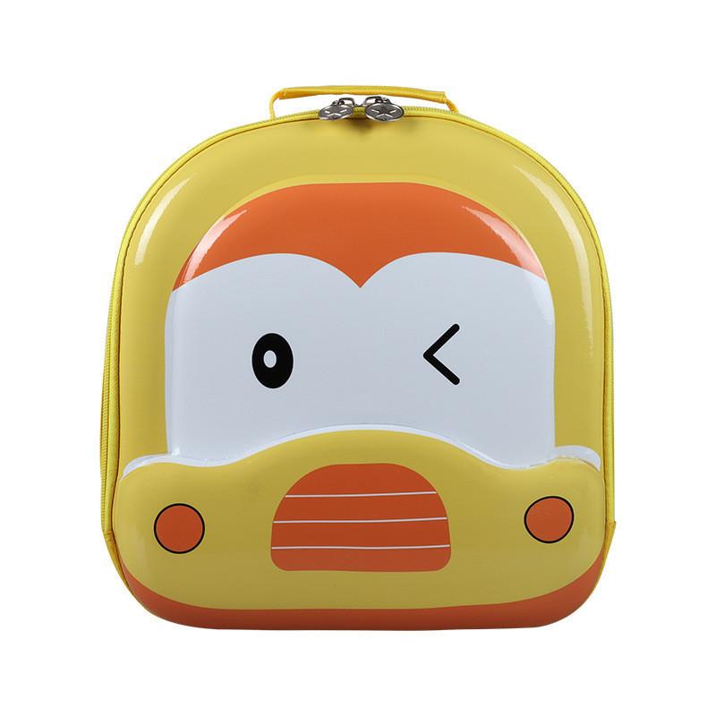 Breathable Eva Car-themed Children's Backpack Unisex Cartoon Print School Bag