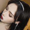 Bling Rhinestone Hairbands Women Long Tassel Bow Band Headband Wedding Hair Band