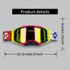 Off-Road Goggles - Tough Protection, Dirt Bike Eyewear, Motocross Gear, Anti-Fog, UV Protection, Adjustable Strap