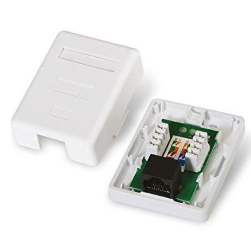 

NANOCABLE 10.21.1501 UTP RJ45 6 Сетевая коробка с белой стеной