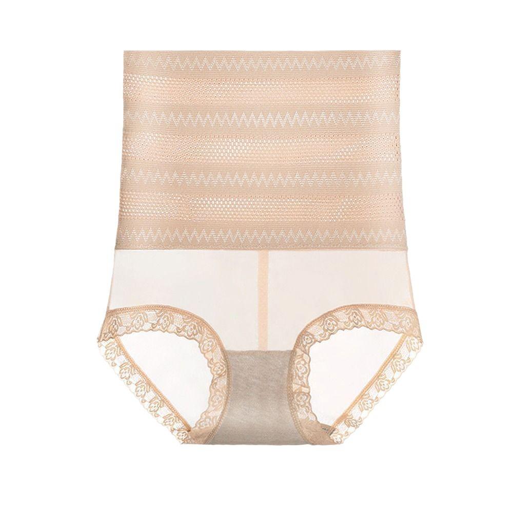 High-waisted Lightweight Tummy-control Knickers Invisible Shaping Waist-cinching Ladies' Lace Briefs Postpartum Waist-cinching Slimming Knickers