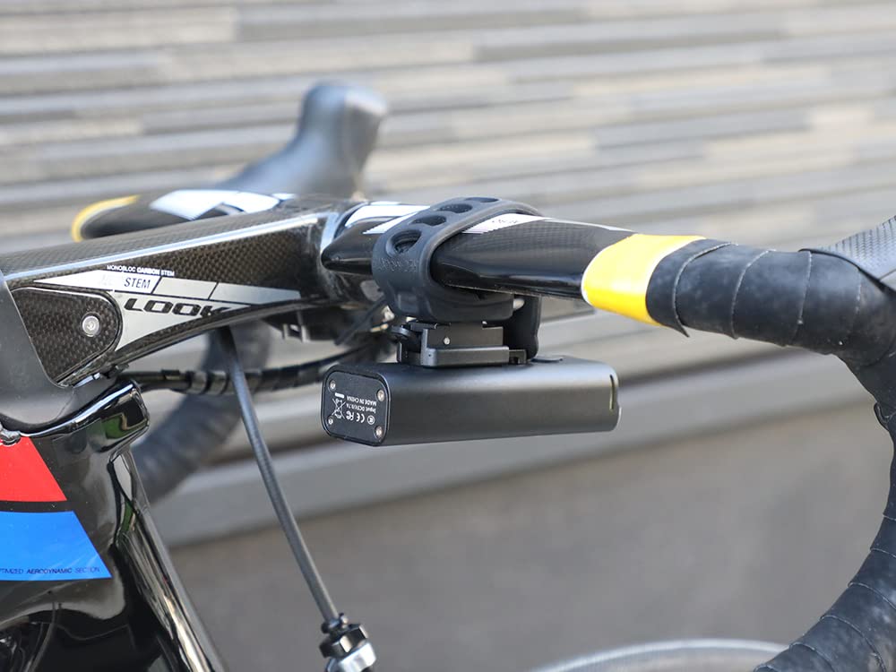 Silikon Gummiband Halterung für Gasilon Frontlicht Fahrradlicht entspricht (Rec-Halterung) (Neue Halterung) [Rubber2-Gaciron] CV9CP-400 / V9CP-800 /