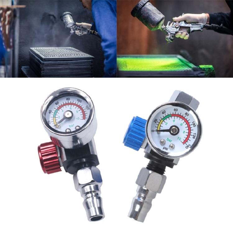 Practical 1/4” Spray Guns Air Pressure Regulator Gauge for Air Spray Guns Tools