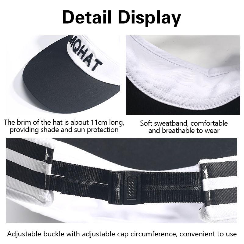 Tennis Golf Running Adjustable Casual Breathable Sun Hat Sports Visor Beach Hat Baseball Cap