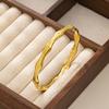 Open Bracelet Gold Bean Dot Electroplating 18K Real Gold Does Not Fade, Bamboo Bracelet Jewelry