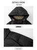 Winter 2024 Men's Fashion Hooded White Duck Down Jacket for Couples