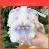 Niedlicher Lolita Hase Anhänger Plüschtier Weiche Kurzplüschpuppe Mädchen Geschenk Deko 14cm