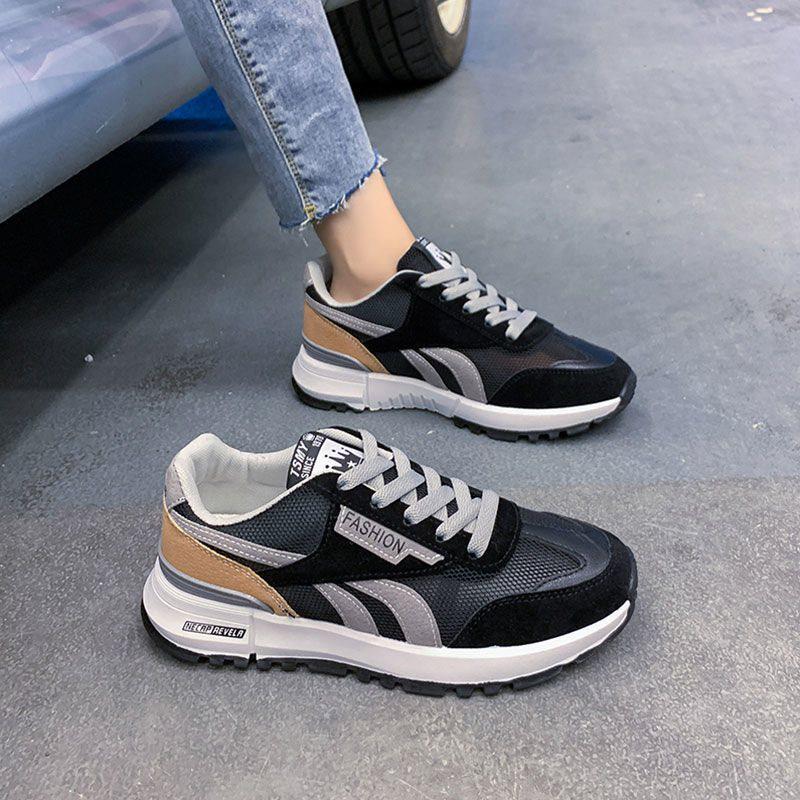 Women's Plus Size Wide Fit White Running Shoes 35-43