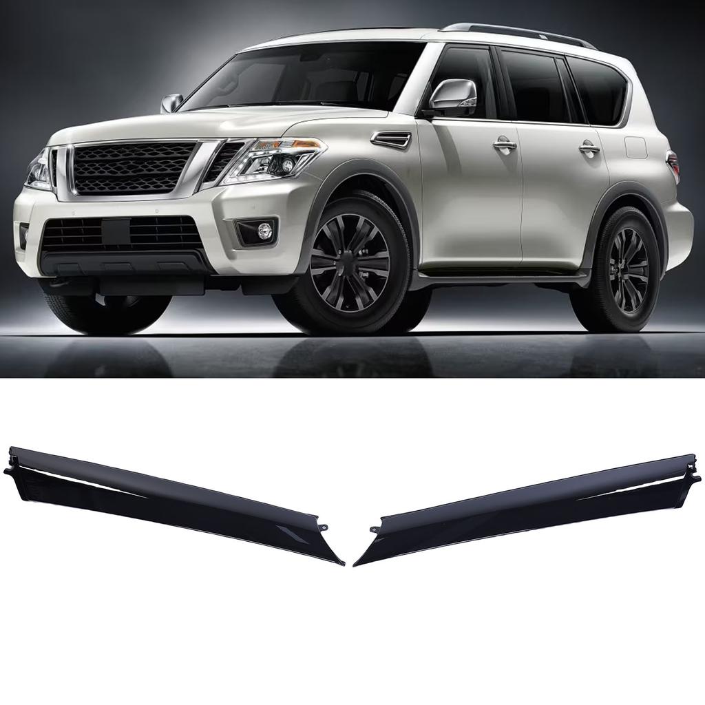 A Pillar Trim Moulding Set 76836-6JR0A Left Right Front   Pillar Trim Panel Replacement for   QX56 2011-2013