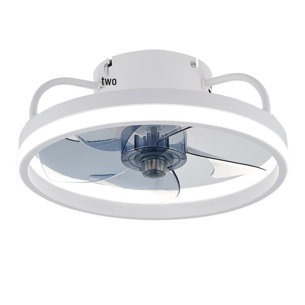 Retro Industrial Ceiling Fan Lamp with Inverter LED - Simple Cross-Border Iron Design for Restaurants