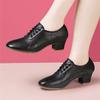 Genuine Leather Women Dance Shoes Women's Soft Soled Cowhide Shoes High Heels Ladies Practice Training Modern Sneakers Female