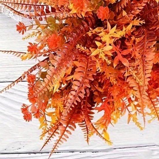 Autumn Artificial Flowers Outdoor Fake Plants UV Resistant Faux Flower In Bulk for Hanging Planters Porch Garden Vase Window Box
