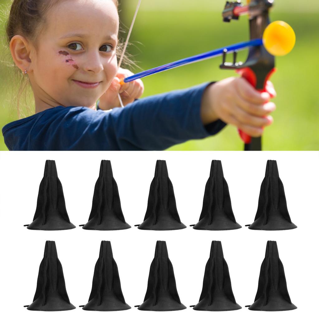 10Pcs Soft Rubber  head Suction Cup   Heads for Children Hunting Game Outdoor Sports