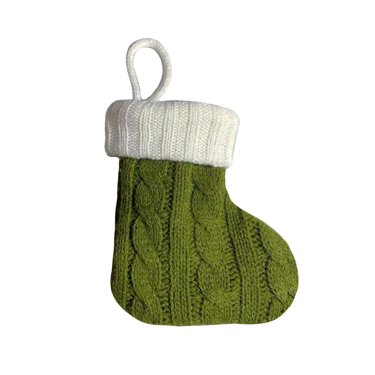 

Christmas Festival Knit Socks Candy Gift Bags & Tableware Covers: Decorative Ornaments & Supplies
