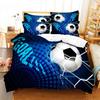 Football Sports Duvet Cover Set with Pillowcases Competitive Bedding Set for Boys Youth Kids King Size